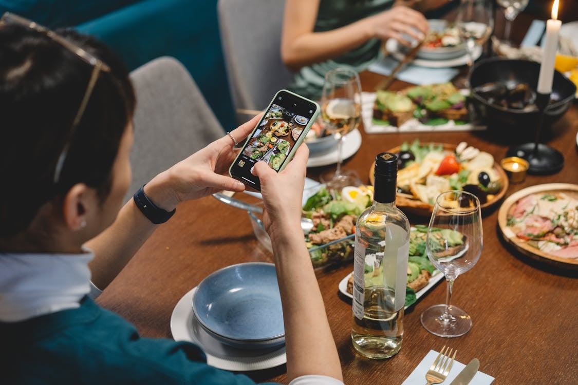 Background image with food theme